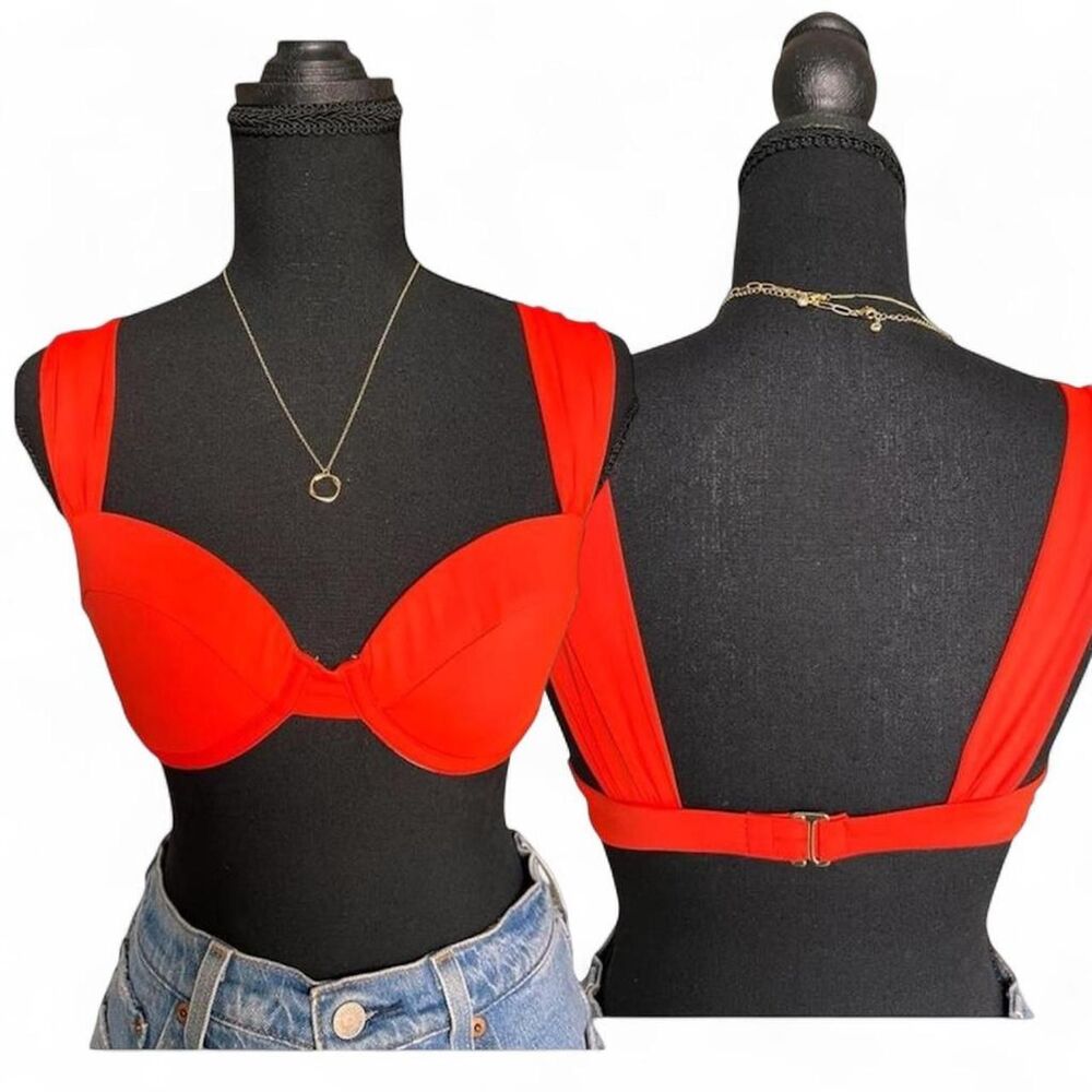 Red Underwire Bikini Top Women’s Medium